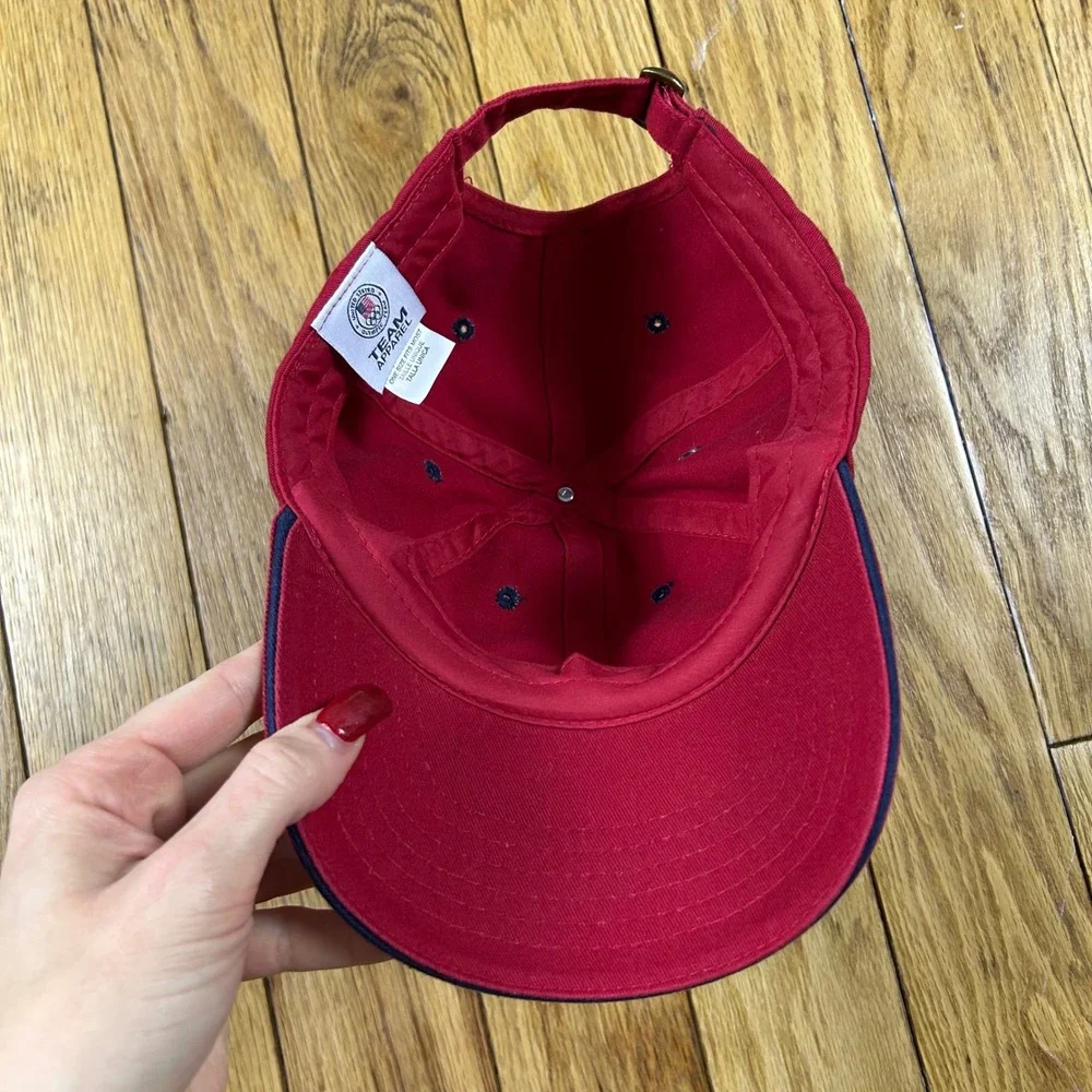 Team USA Olympic Apparel‎ Red Baseball Cap Adjustable Strap